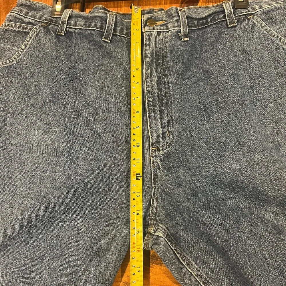 Carhartt Jeans Mens 44x32 Original Fit Carpenter‎ Baggy Medium Wash Denim Blue